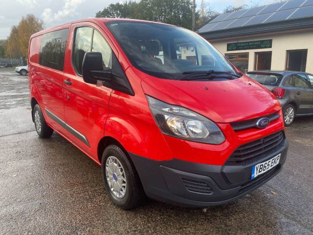 Ford Transit Custom 2.2 TDCi 100ps Low Roof D/Cab Van Panel Van Diesel Red
